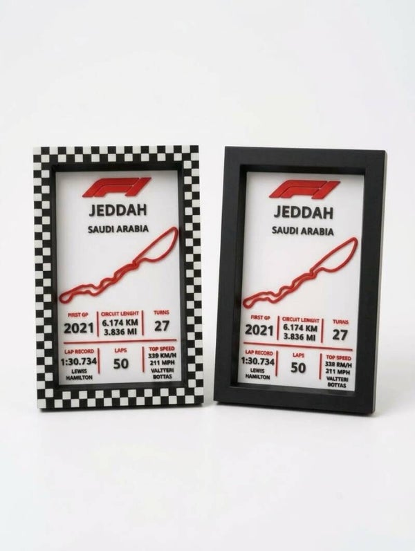 F1 - JEDDAH - Tabliczka znamionowa toru wyścigowego