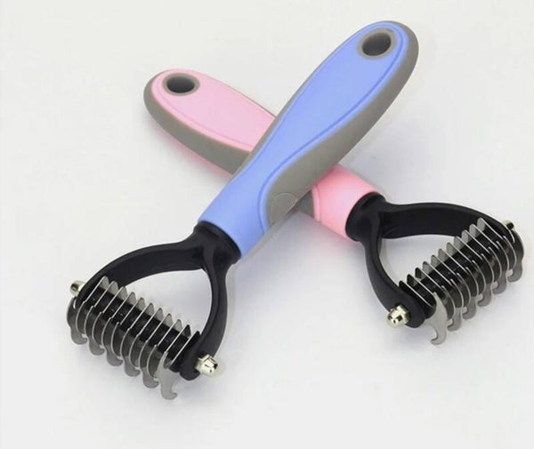 Honden- en Kattenkam – Ontklitter & Ondervachtkam – Grooming Tool – Vachtverzorging – Tegen Klitten en Losse Haren