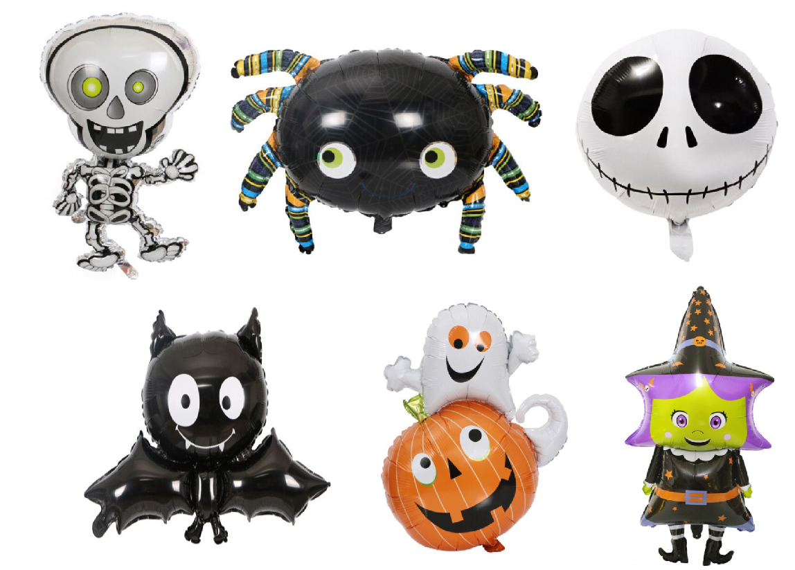 Folieballonnen set Halloween XXL 6 stuks