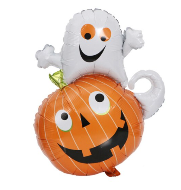 Folieballon Pompoen & Spook XL 90x60