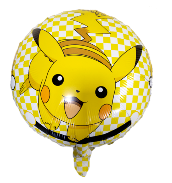 Folieballon Pokemon Pikachu Rond 45x45