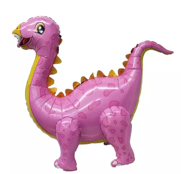 Folieballon Dino Stegosaurus roze 4D 75x64 cm
