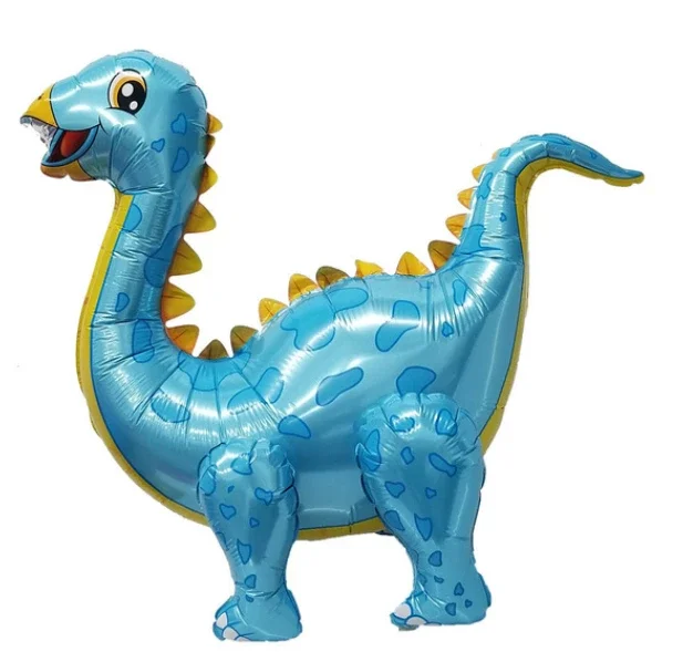 Folieballon Dino Stegosaurus blauw 4D 75x64 cm