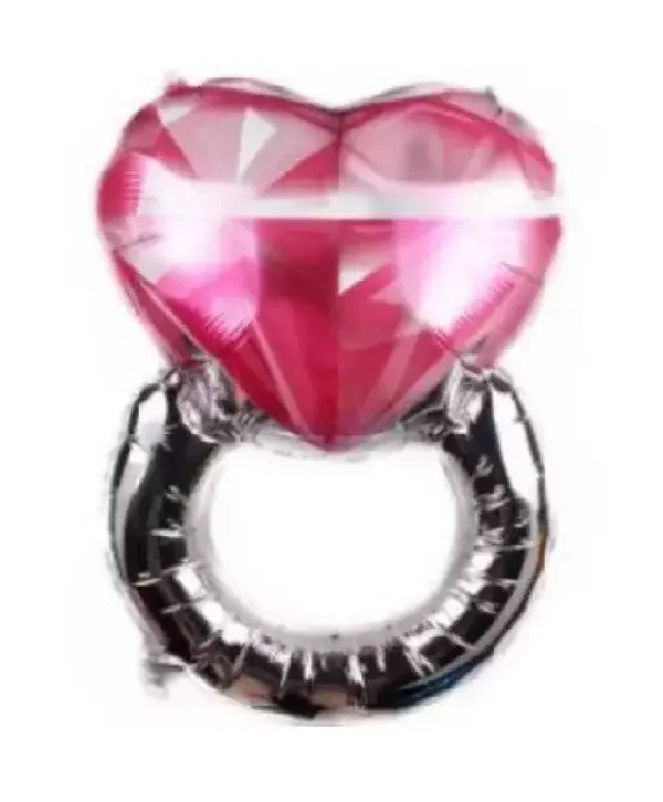 Folieballon Trouwring Roze 79x53