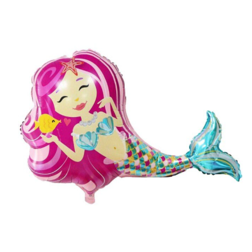 Folieballon Zeemeermin XXL 80x98