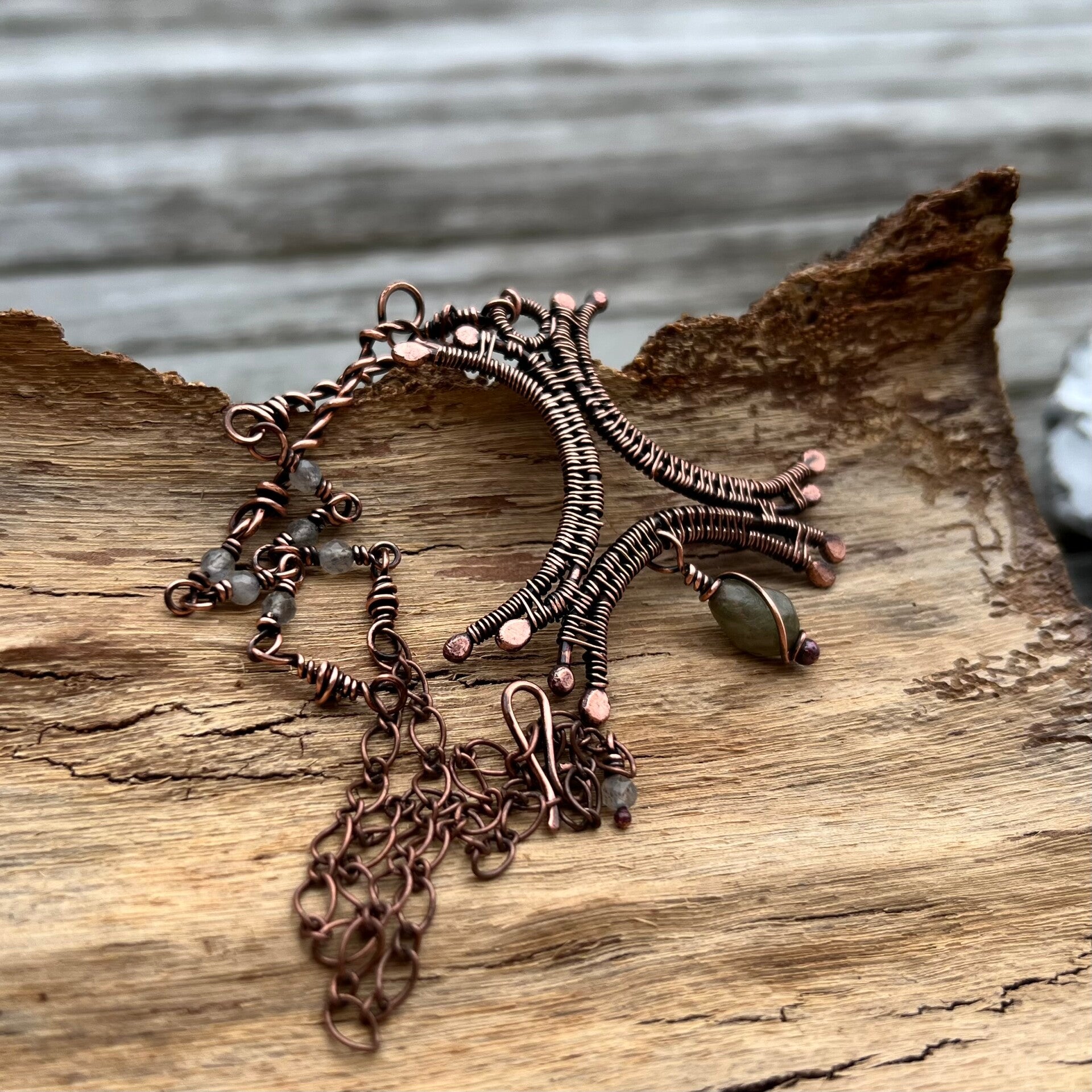 Nordweave - Embla Unik håndlavet halskæde i kobber