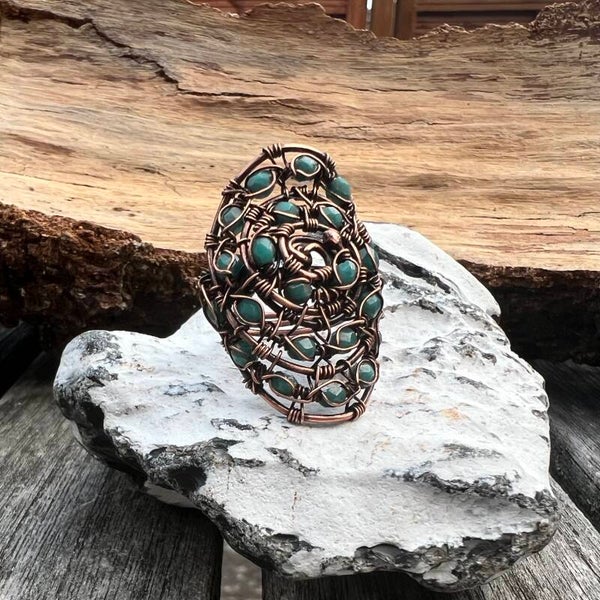 Primal Form - Skjold Unik håndlavet ring