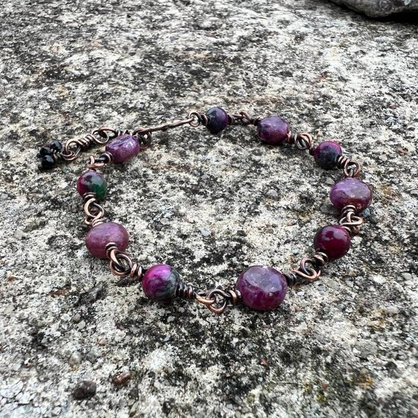 Roothbound - Spire Unik håndlavet armbånd kobber