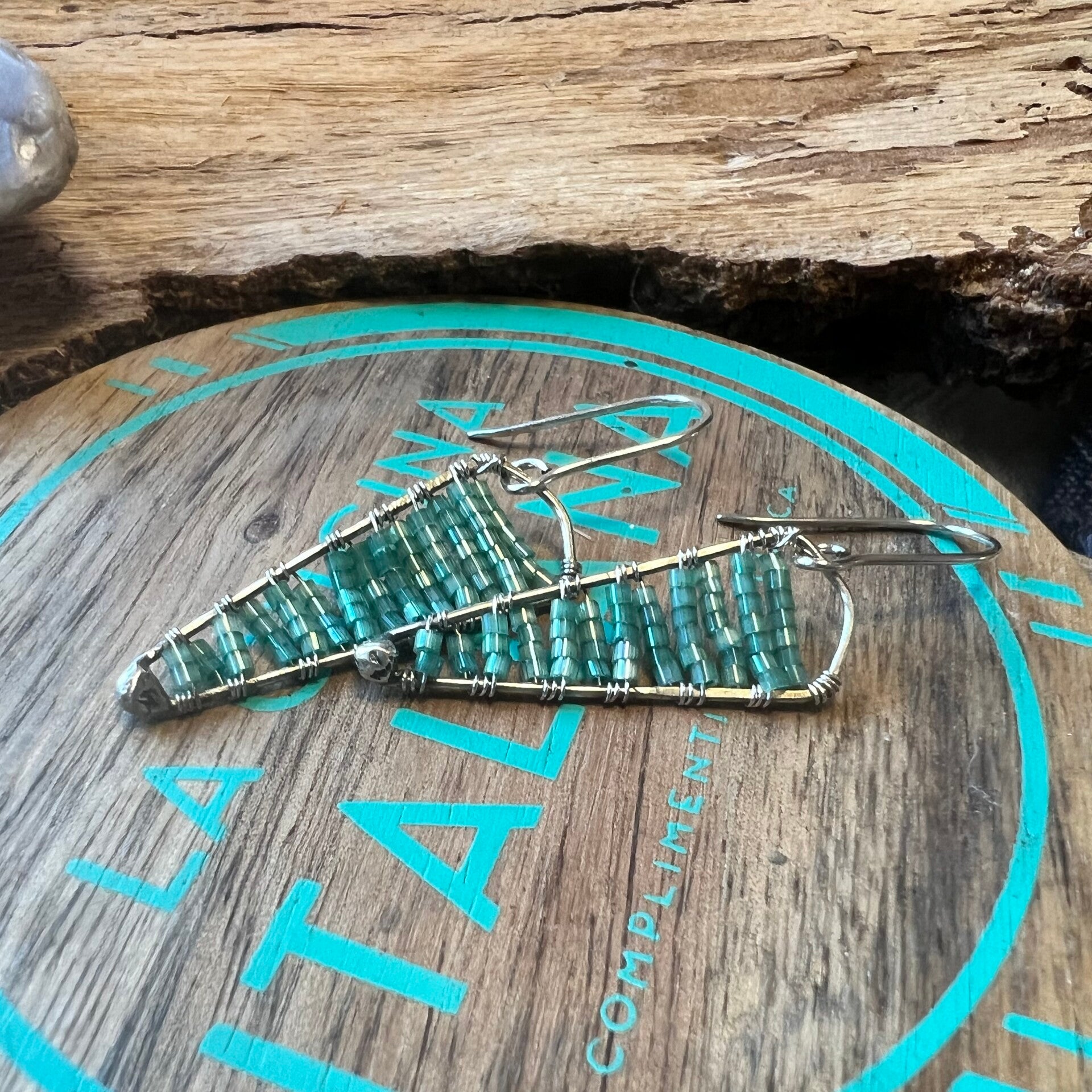 Silver Tales - Sølvsaga Unik håndlavet øreringe