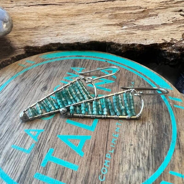 Silver Tales - Sølvsaga Unik håndlavet øreringe