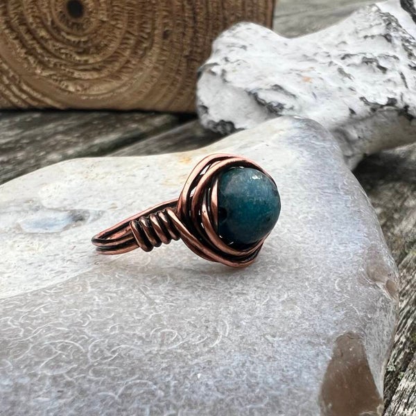 Ironroot - Freja Unik håndlavet ring Dolomite