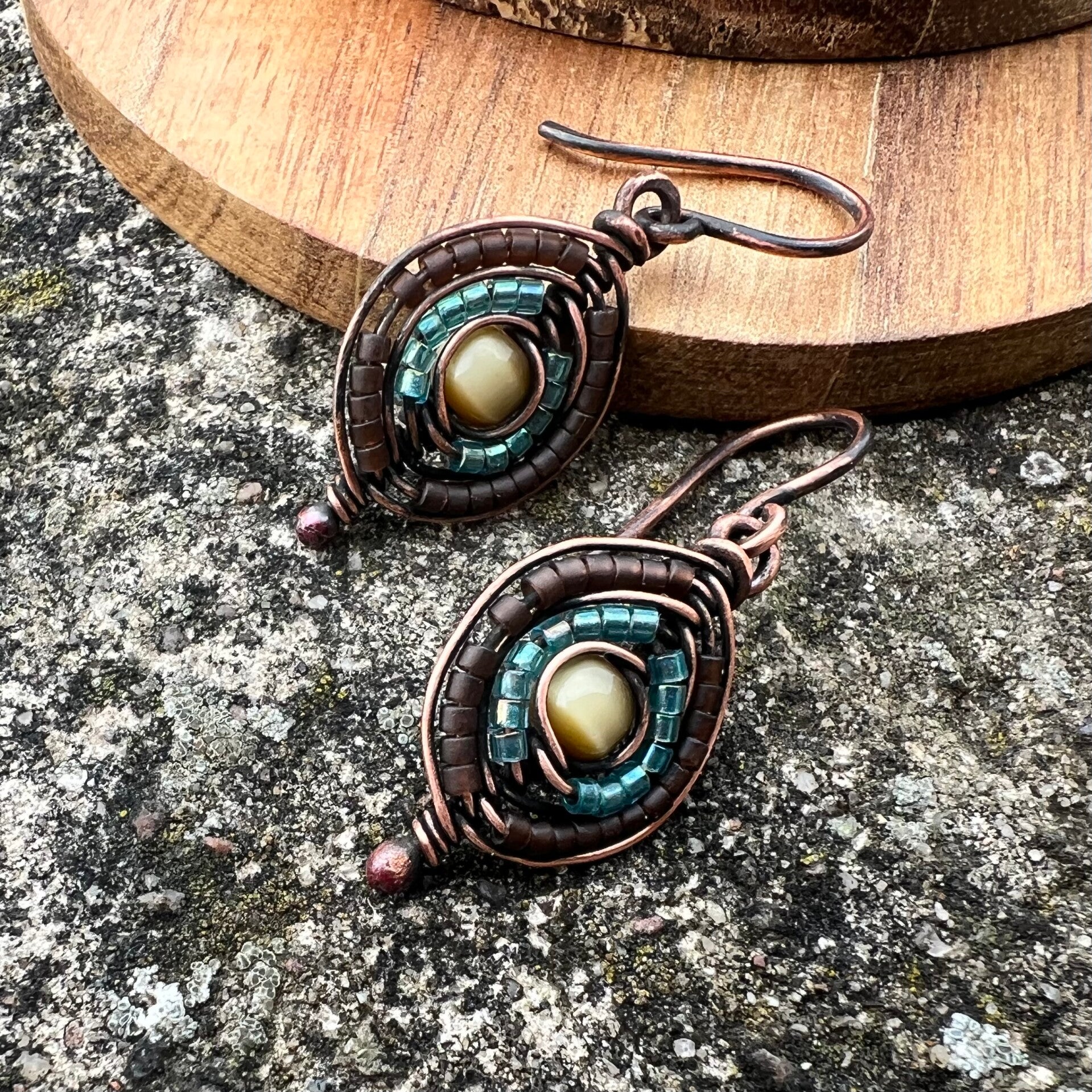 Journey - Milano Unik håndlavet øreringe