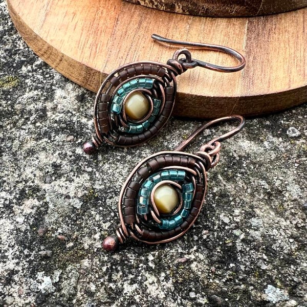 Journey - Milano Unik håndlavet øreringe