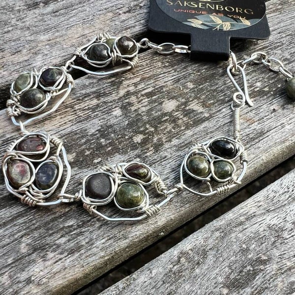 Sølv armbånd i unika