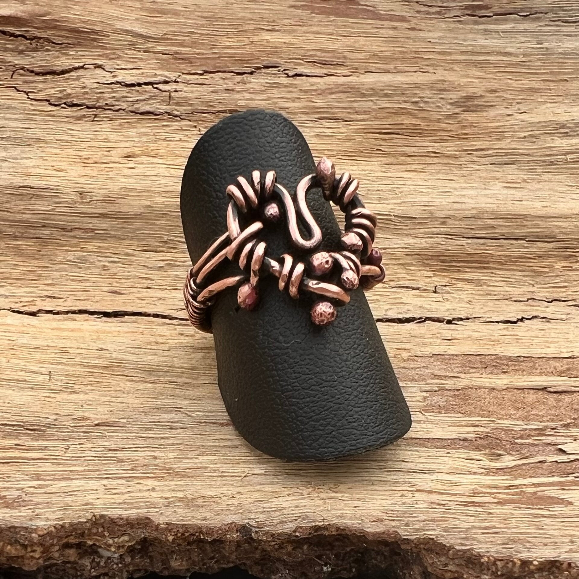 Heart of Nature - Alva Unik håndlavet ring kobber