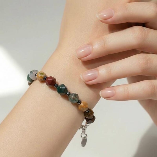 Håndlavet unika – Nordic Essence – Havdyb | Armbånd med Ocean Jasper