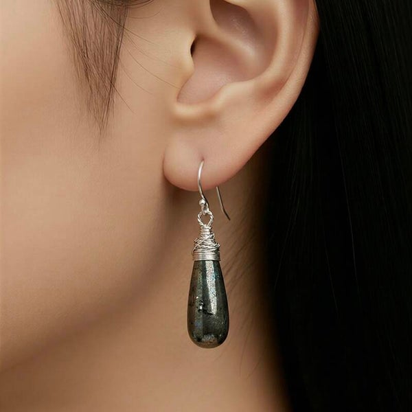 Unik håndlavet øreringe Pyrit | Silent Pearl - Kerne