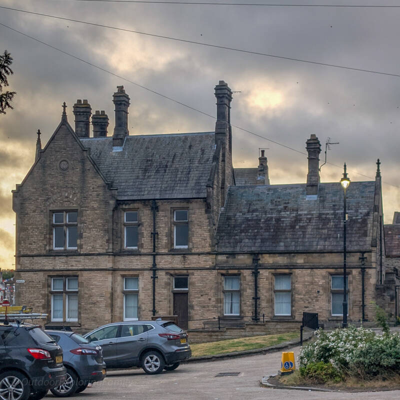 Newgate side of the former Backhouse bank and manager’s residence in Barnard Castle, designed by George Gordon Hoskins.