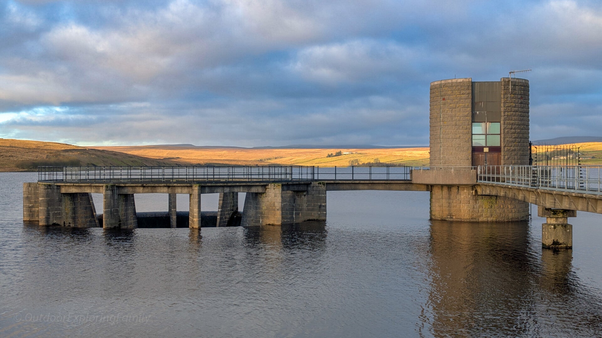 Balderhead Reservoir in Upper Teesdale with open North Pennines moorland and wide skies