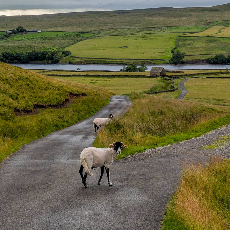 The road leading down to Hannahs meadow