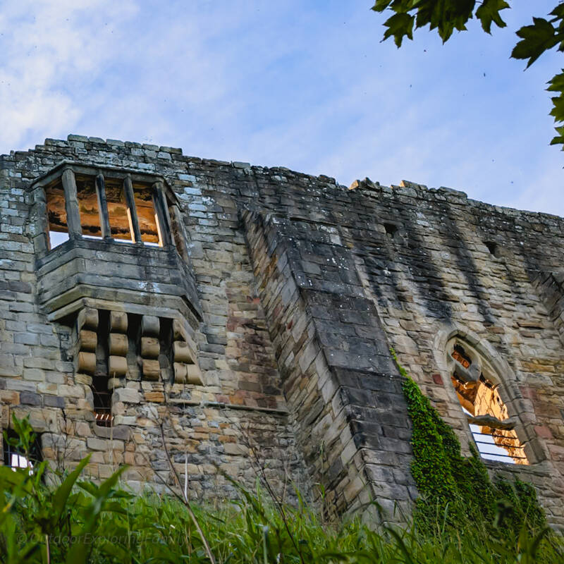 The Great Chamber wall and projecting oriel window at Barnard Castle, where Richard III’s carved boar can be found.
