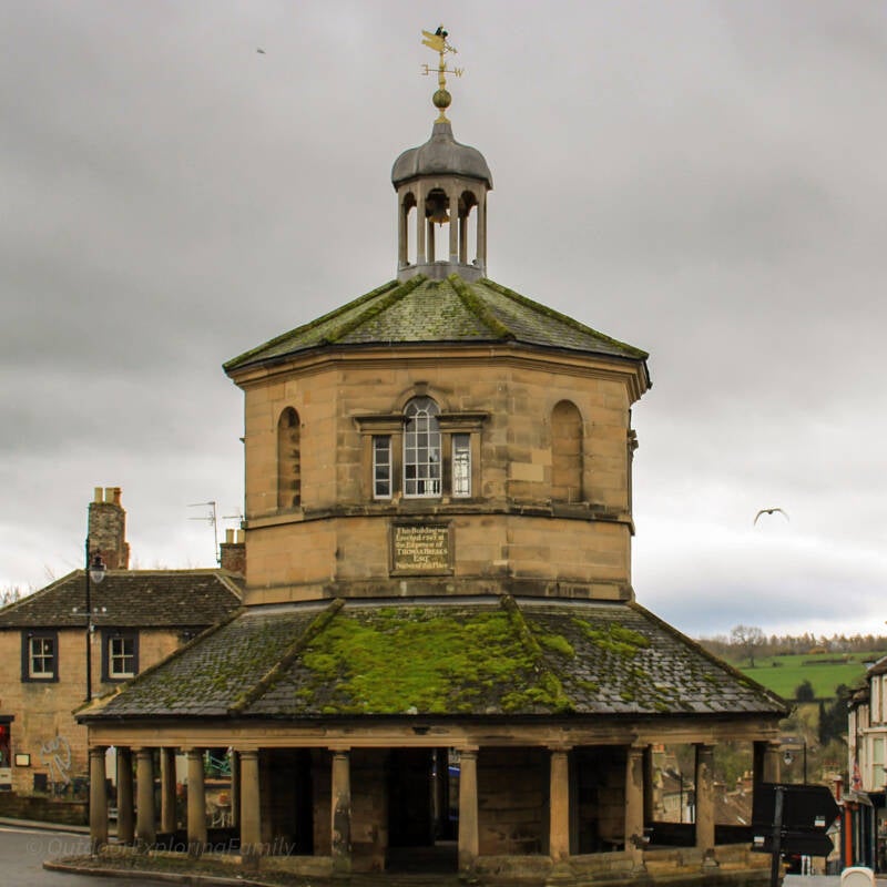 Barnard Castle Butter Market historic octagonal market cross in the town centre