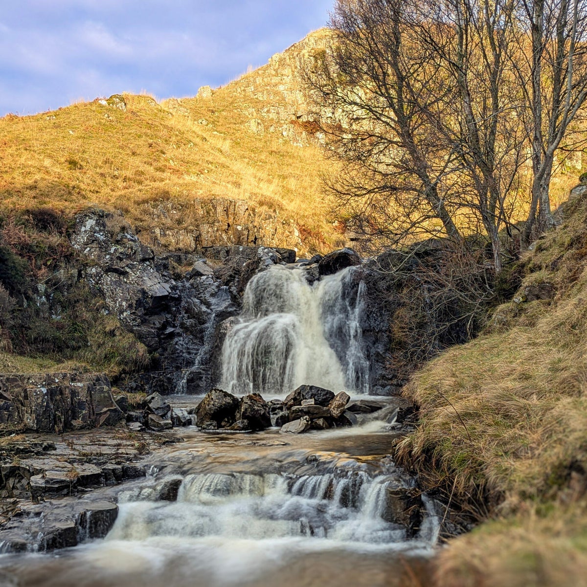 Flushiemere Beck Waterfall Walk near Bowlees Visitor Centre