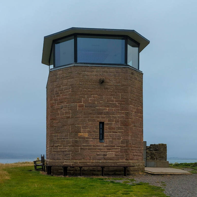 Holy Island Lookout Tower on the Heugh overlooking Lindisfarne