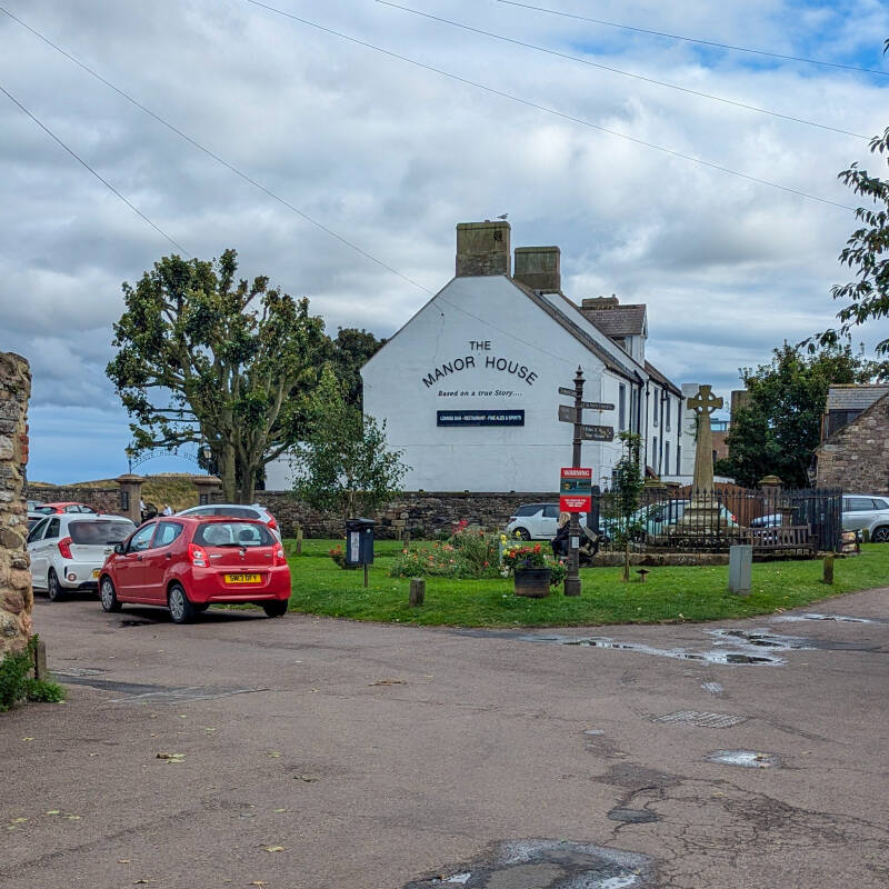 The Manor House in Holy Island village on the route through Lindisfarne