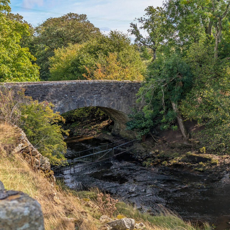 Hury Mill Bridge crossing the River Balder in Baldersdale near the former Hury Mill site.