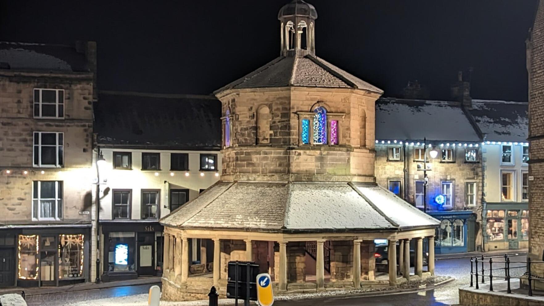 Grade I listed Market Cross in the centre of Barnard Castle