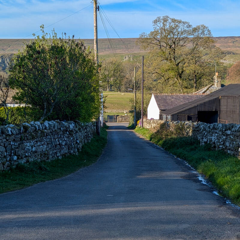 Lane leading from Bowlees towards the road on the walk to Low Force in Upper Teesdale