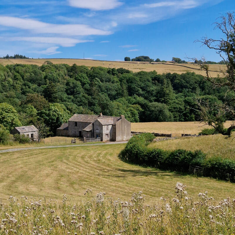 Low Garth Farm above the River Tees on the return to Romaldkirk