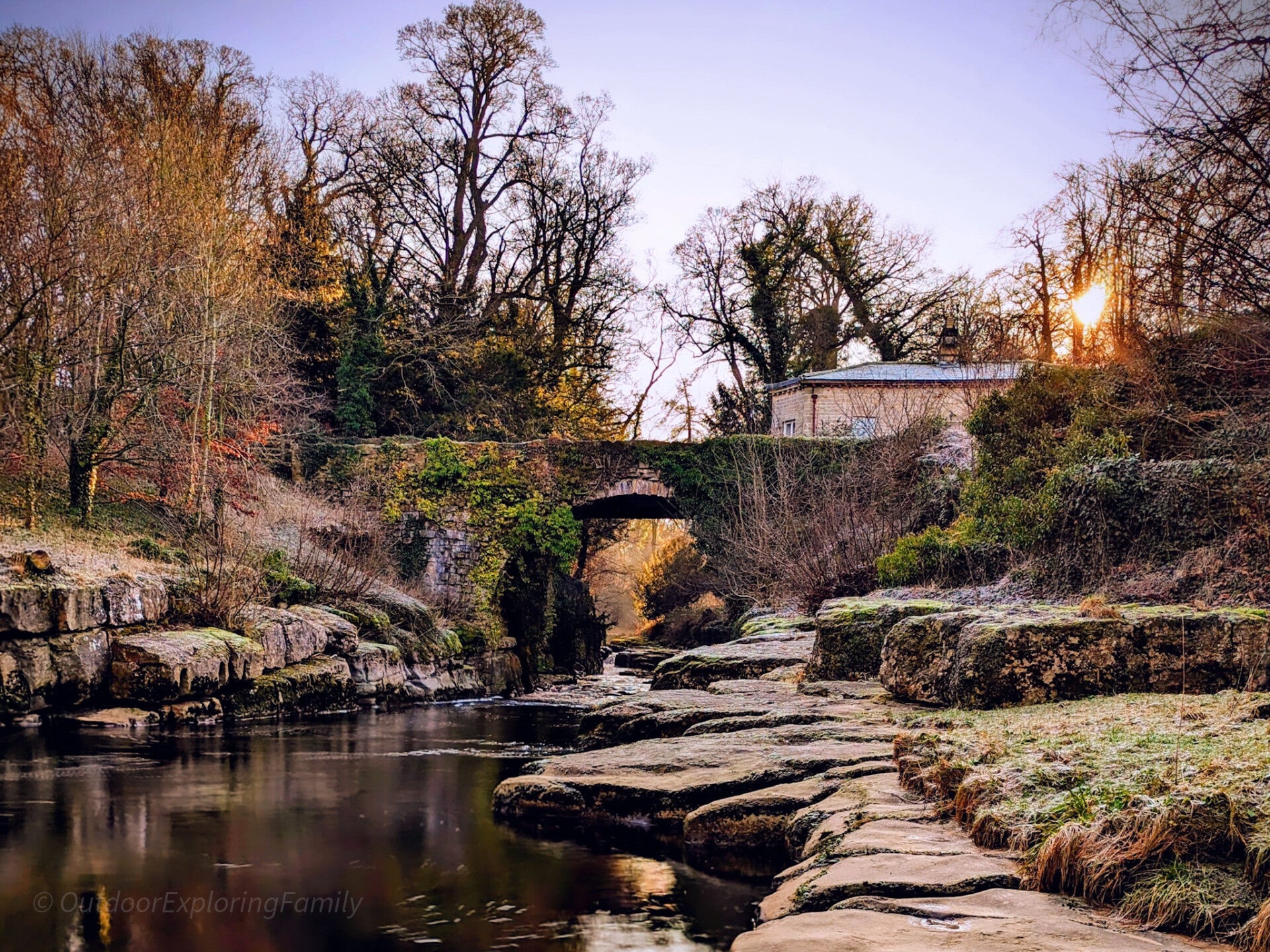 Historic bridge near the Meeting of the Waters at Rokeby in Teesdale.