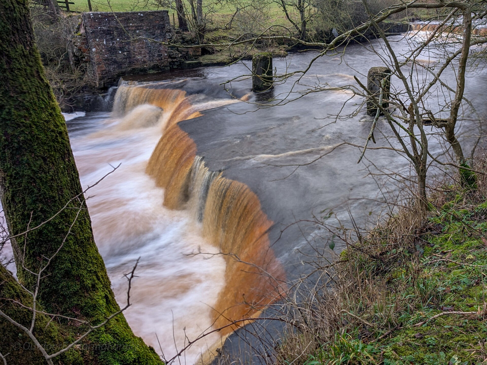 Mill Force waterfall on the River Greta at Bowes
