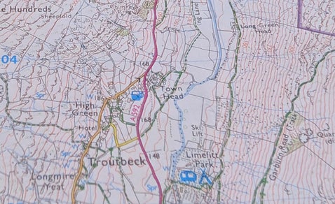 a picture of a os map