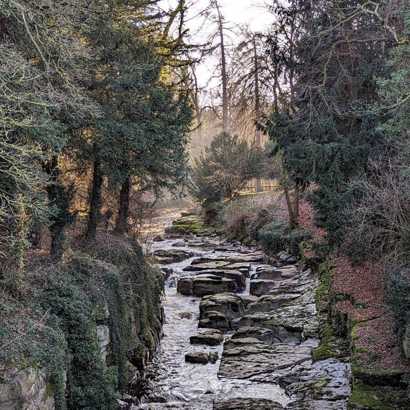 The rocky gorge of the River Greta within the Rokeby estate transformed during the ownership of Sir Thomas Robinson.