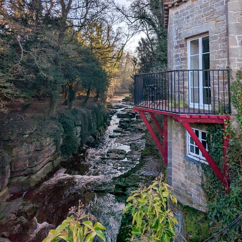 Building overlooking the River Greta within the historic Rokeby estate associated with Sir Thomas Robinson.