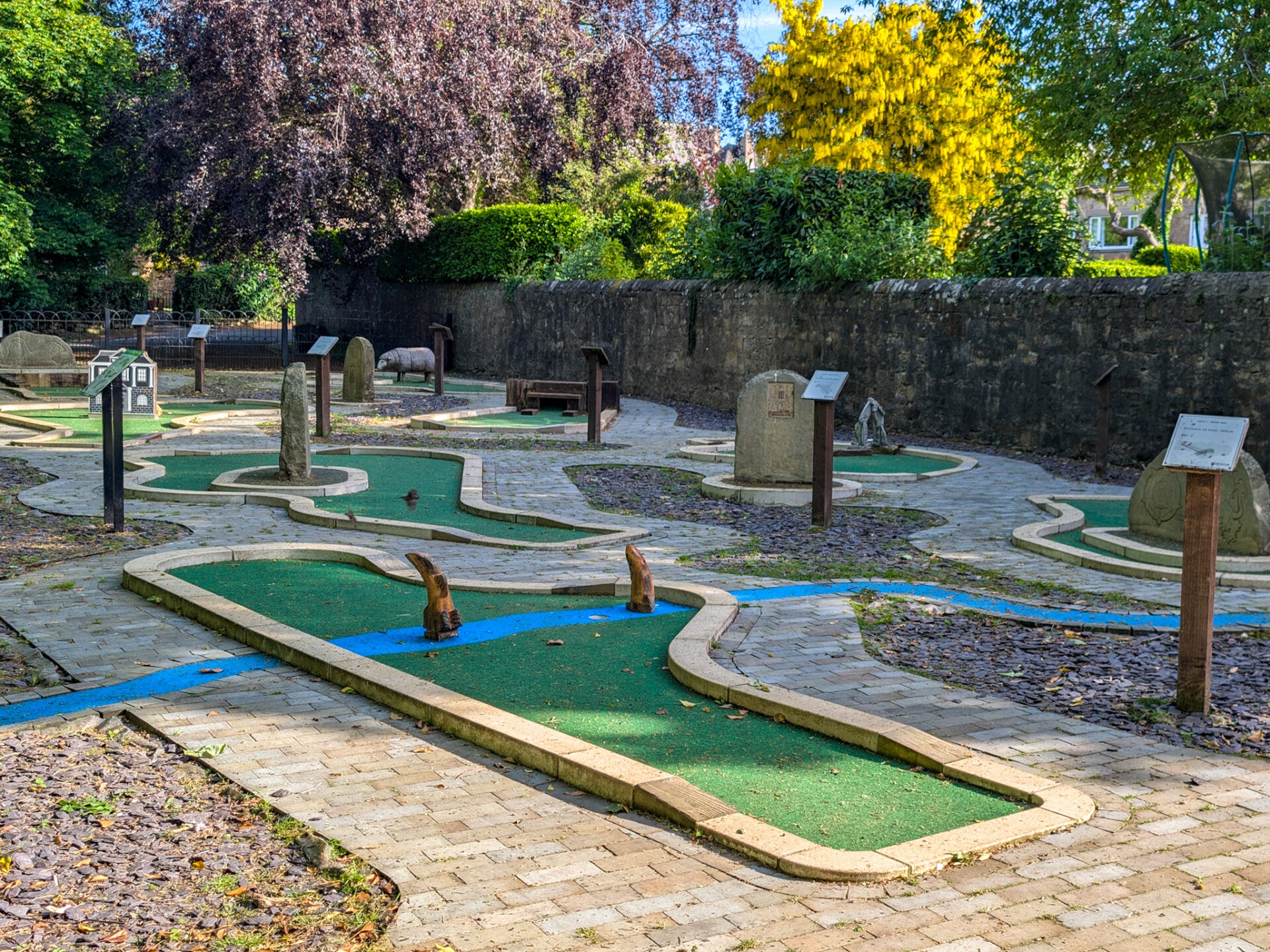 Barnard Castle mini golf course at Scar Top, a popular family attraction in Teesdale