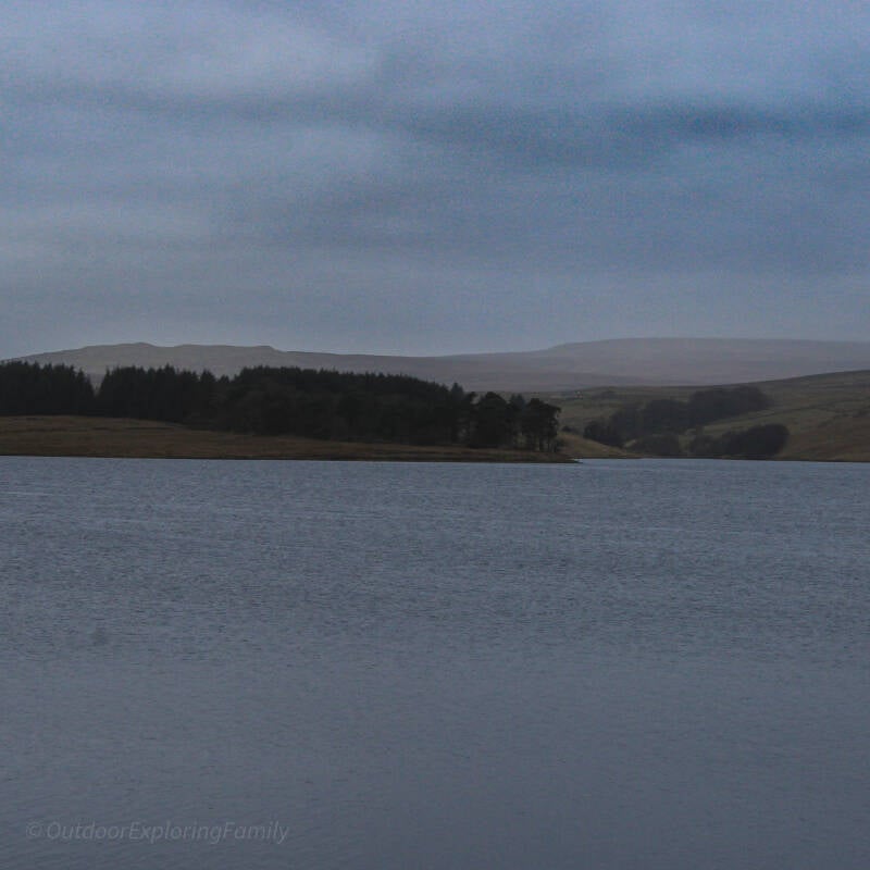 Water leaving Selset Reservoir and flowing down the valley towards Grassholme Reservoir in Lunedale