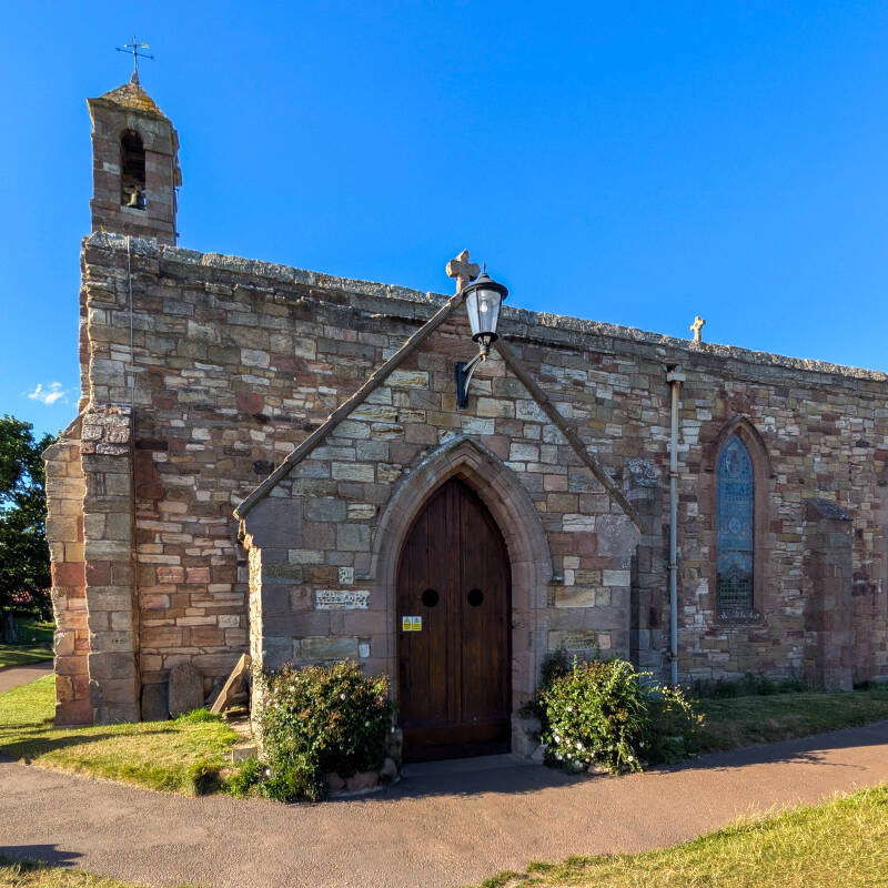 St Mary's Parish Church on Holy Island beside Lindisfarne Priory