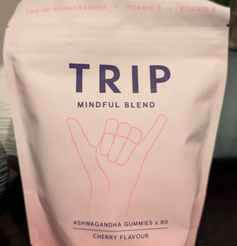 A bag of trip gummies