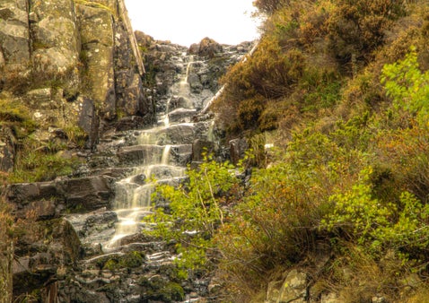 White Force waterfall in Upper Teesdale, a small peaceful cascade near Forest-in-Teesdale