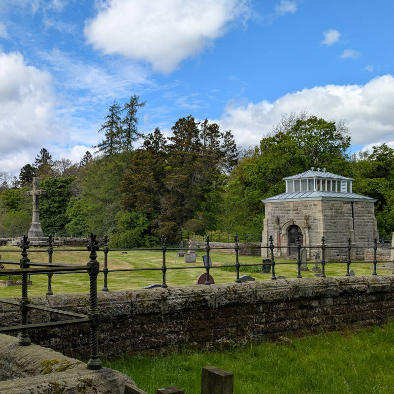 The Witham family mausoleum and cemetery at Lartington near Barnard Castle
