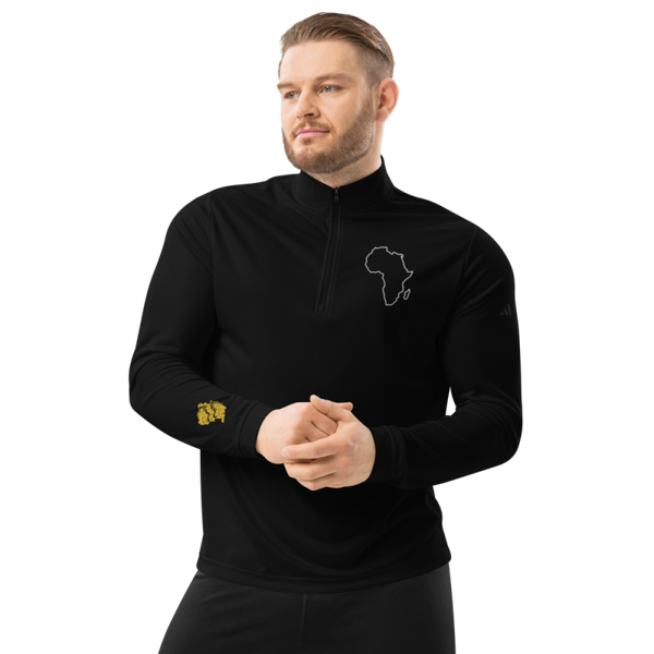 Pull Adidas Zippé Performance Confort Noir  (à fermeture Éclair 3/4) - Continent
