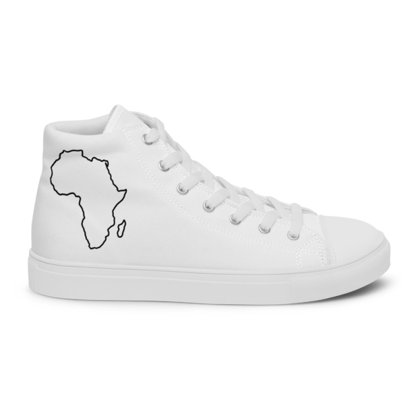 Baskets Haute en Toile Blanche ASMG