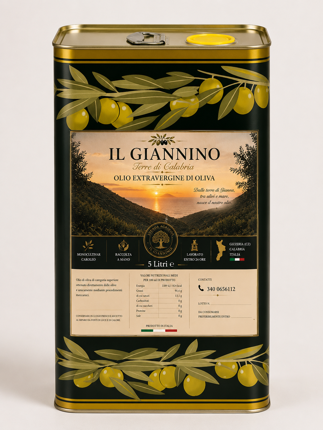 Olio EVO Il Giannino – Latta 5 L