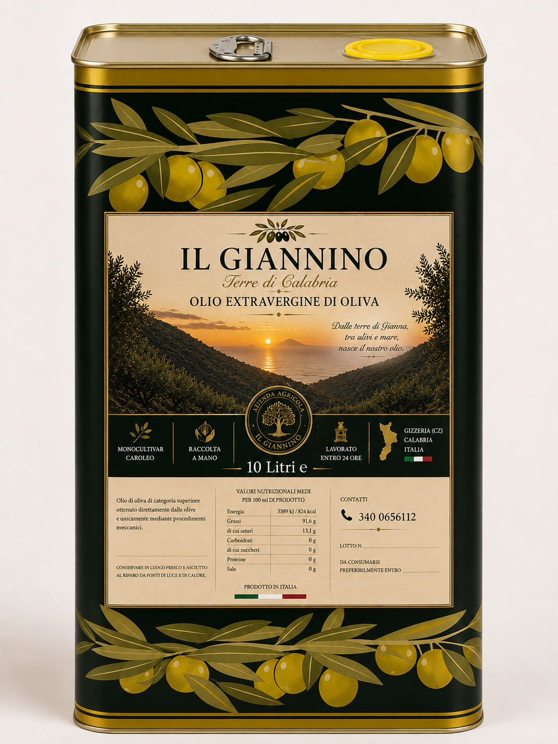Olio EVO Il Giannino – Latta 10 L