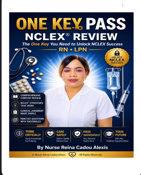 RN NCLEX  ONE KEY PASS  BOOK –