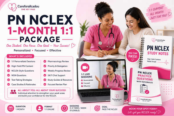 PN NCLEX 1-Month Package 1:1